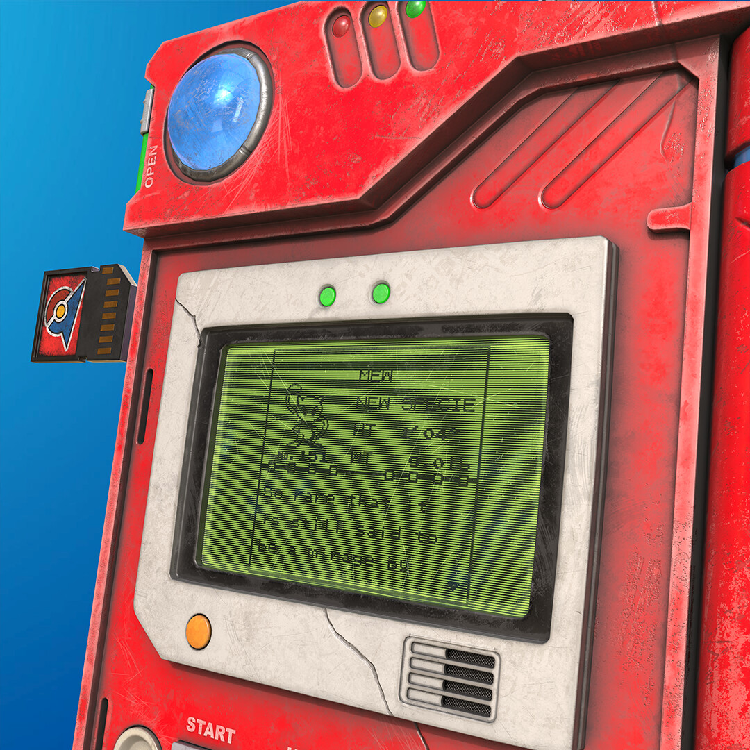 Weathered Electronic Device / Retro Pokédex