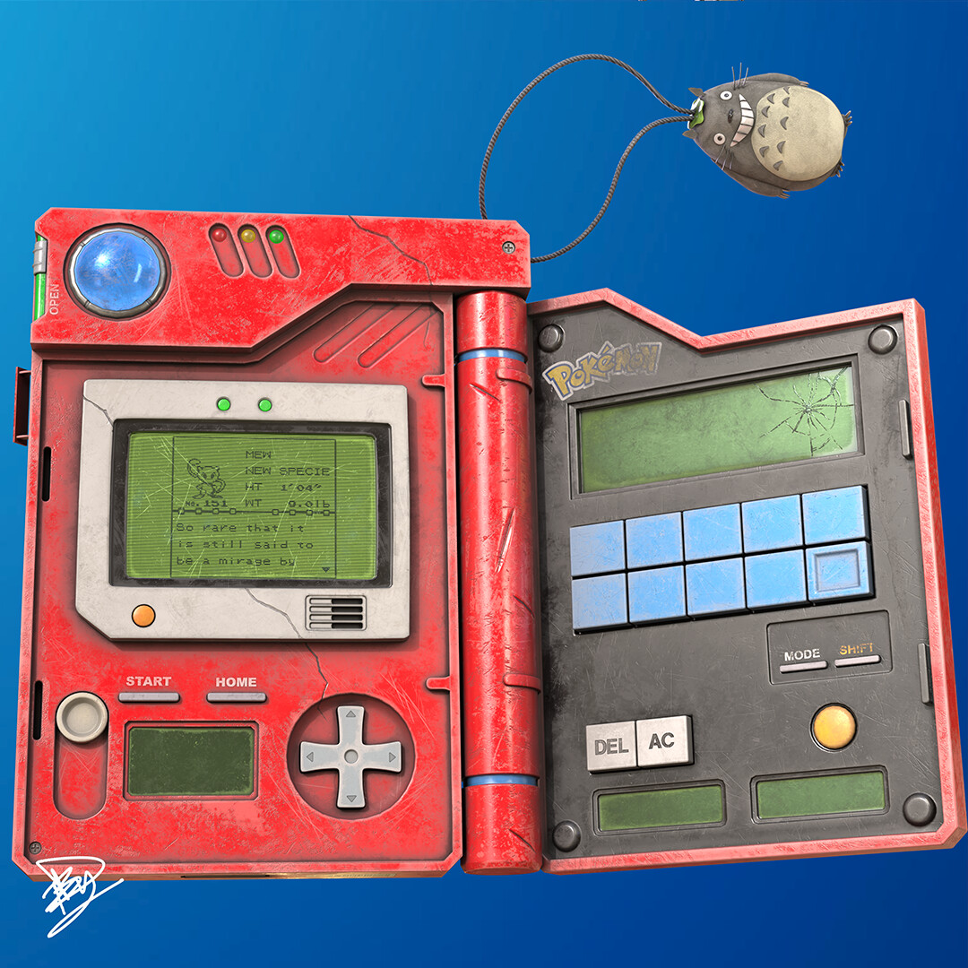 Weathered Electronic Device / Retro Pokédex