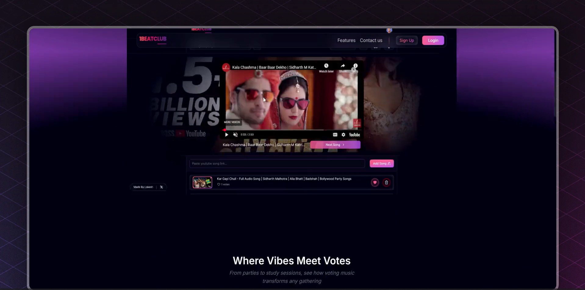 1BeatClub.in – Collaborative Music Rooms & Crowd Voting Platform