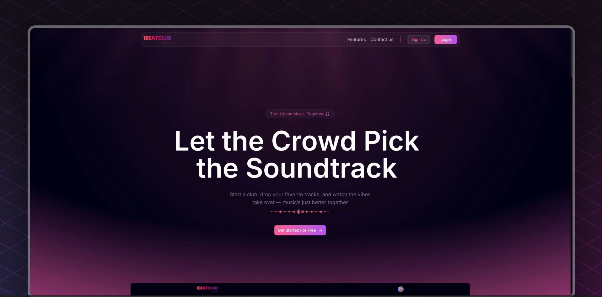 1BeatClub.in – Collaborative Music Rooms & Crowd Voting Platform