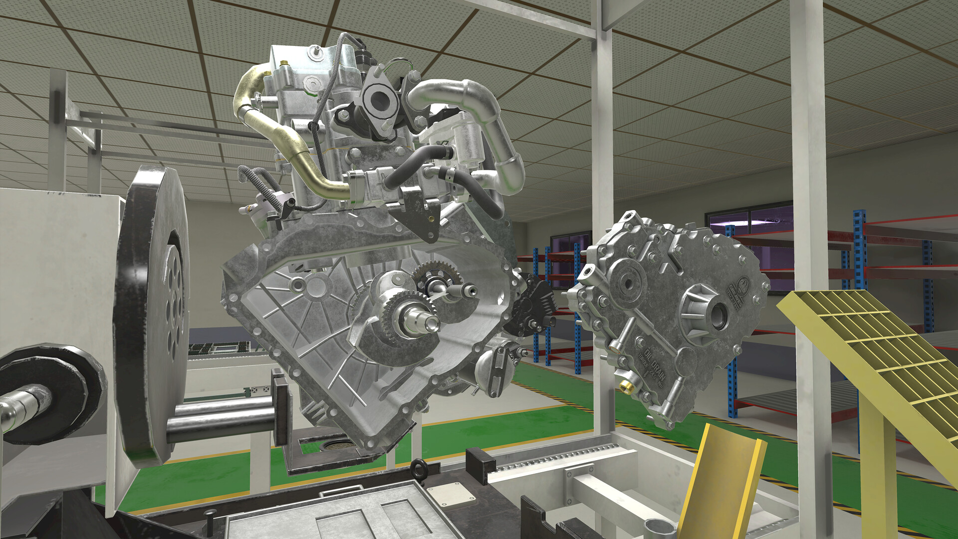 Industrial VR Design Pack – Pumping Station, Gearbox, Mining Drill & Forklift