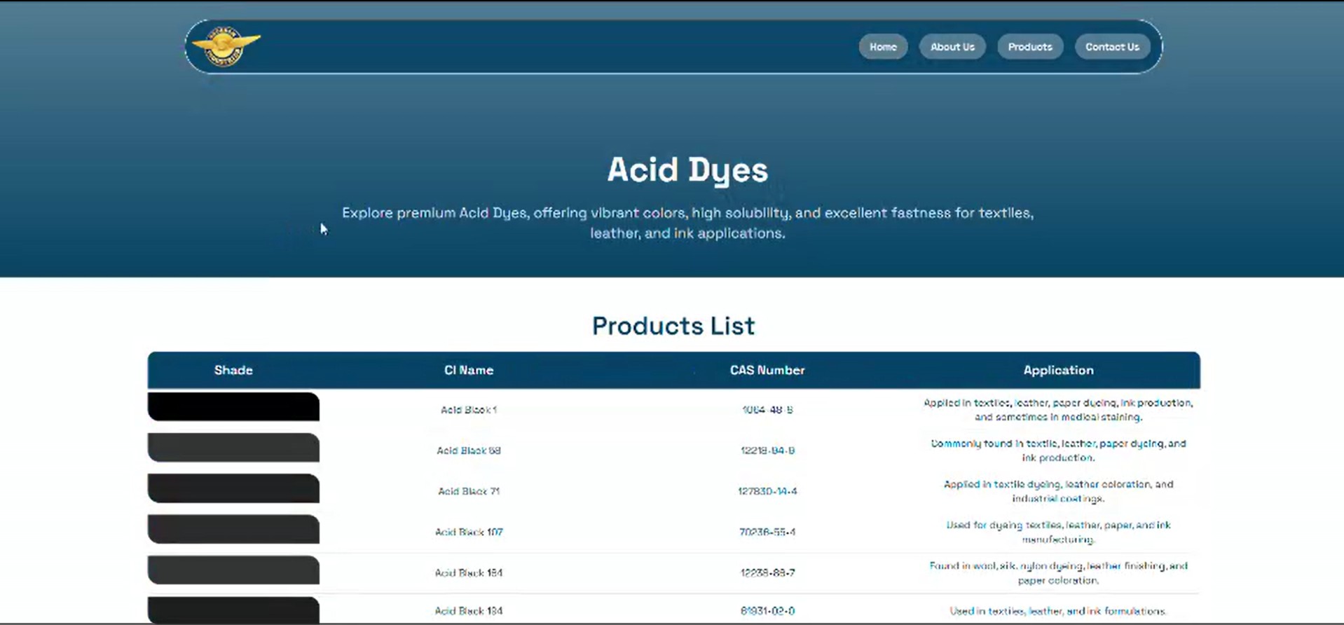 ShubhamColor.com – Corporate Chemical Manufacturing Website