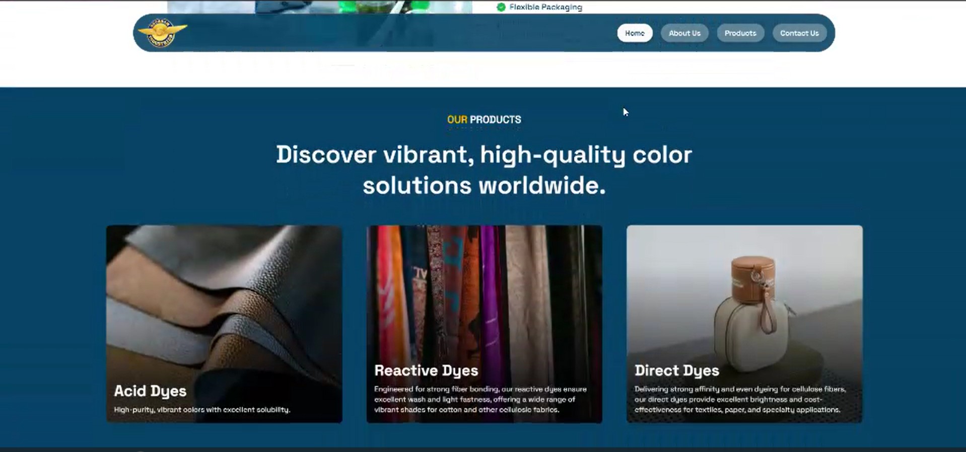 ShubhamColor.com – Corporate Chemical Manufacturing Website