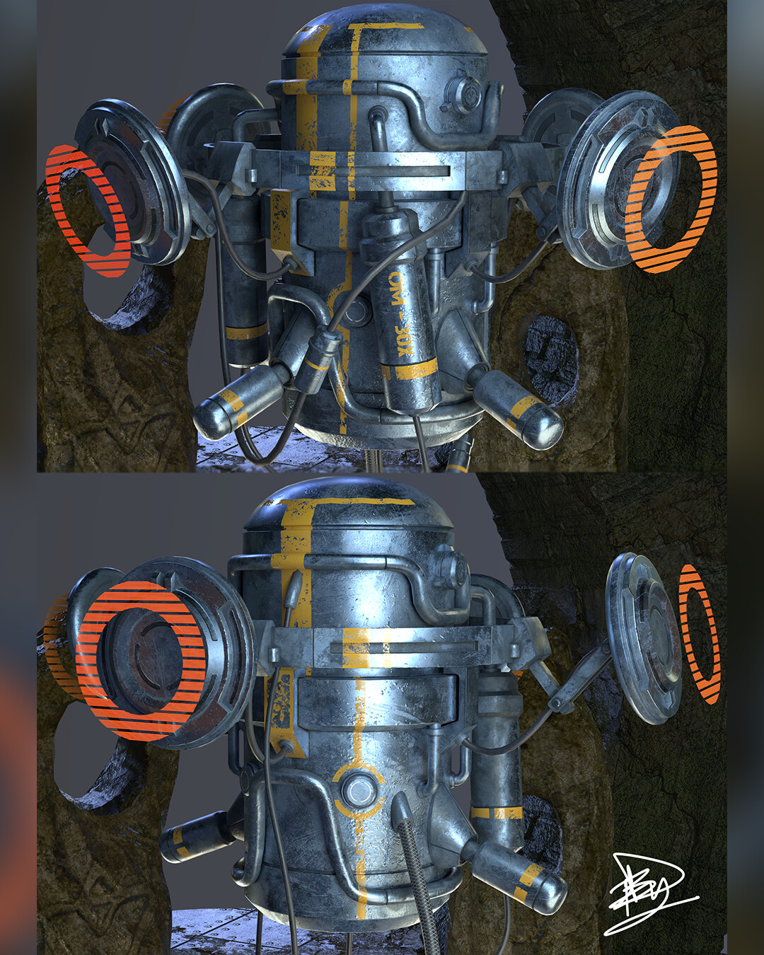 Cyber Mystic Monk / Futuristic Ritual Character