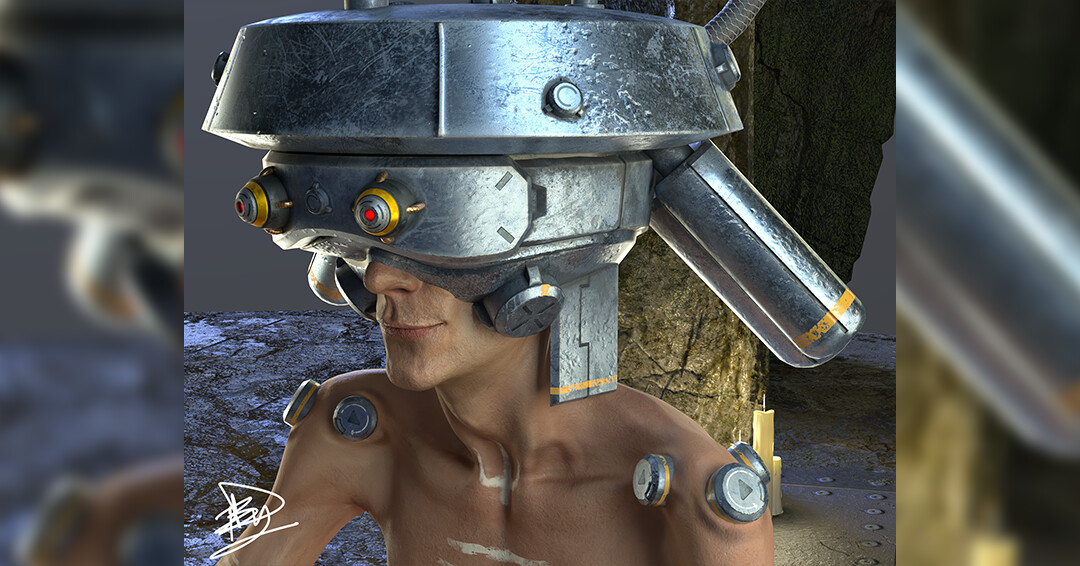 Cyber Mystic Monk / Futuristic Ritual Character